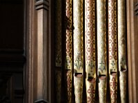 Decorated organ pipes in the Abbey